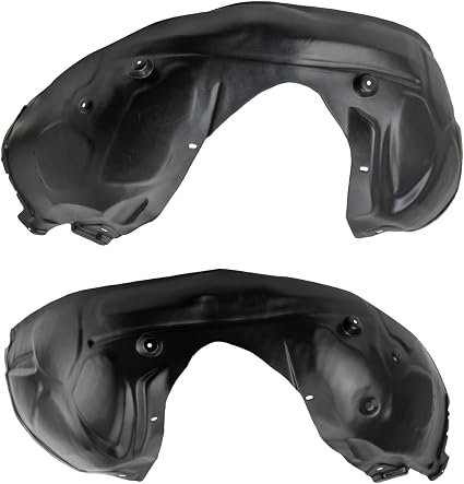 TRQ Front Driver and Passenger Side Inner Fender Liner 2011-2014 Dodge Charger