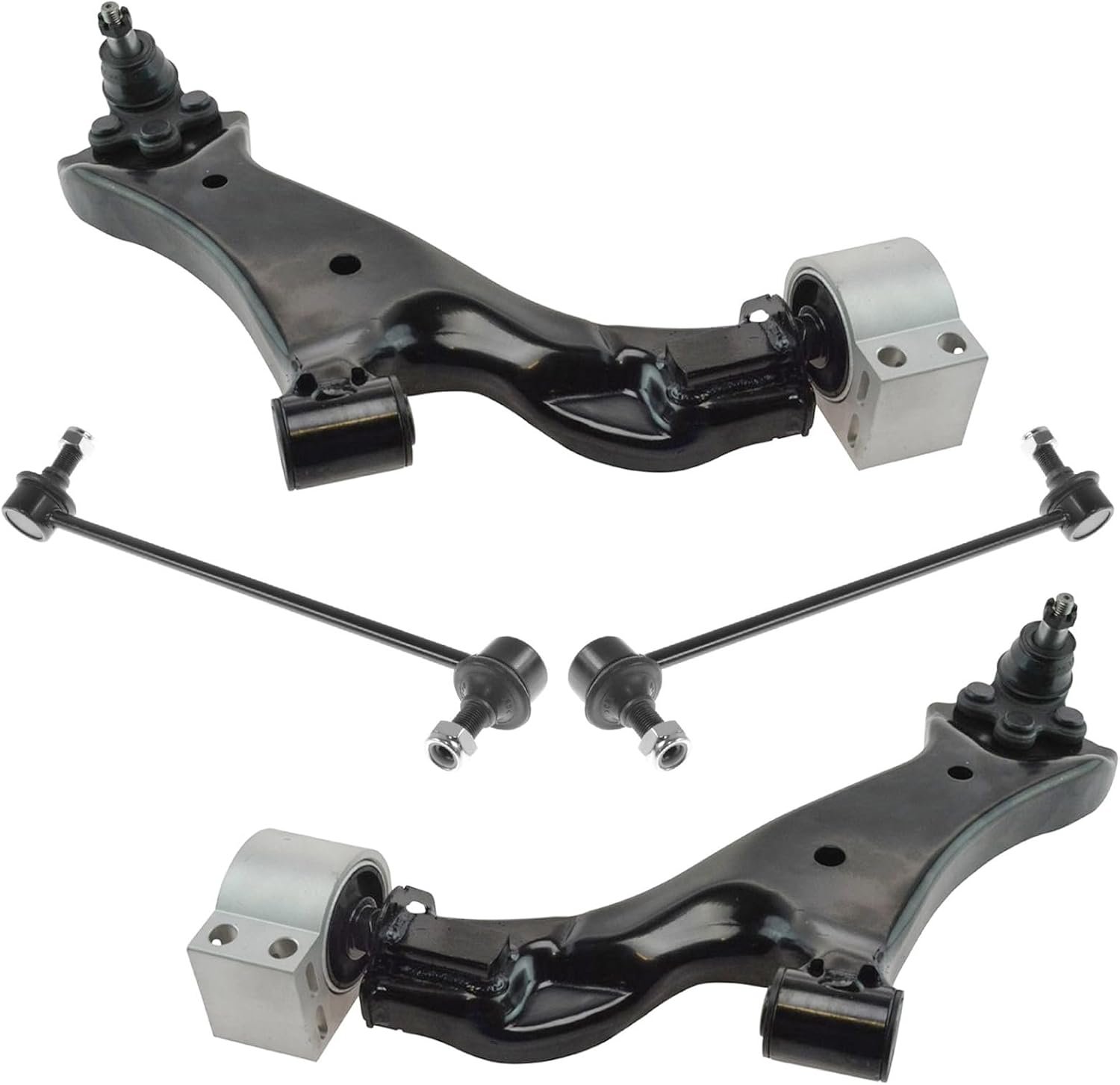 TRQ Front Suspension Kit Control Arm with Ball Joint Sway Bar Stabilizer | For 2010-2017 Chevrolet Equinox GMC Terrain