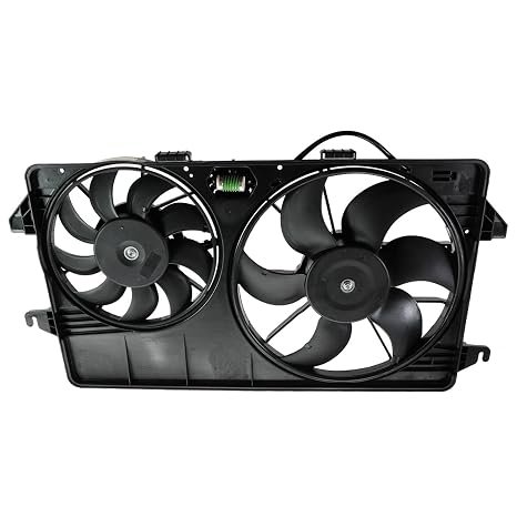TRQ Radiator Dual Cooling Fan Assembly | For 2010-2013 Ford Transit Connect